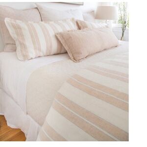 Striped dusty pink Duvet cover
